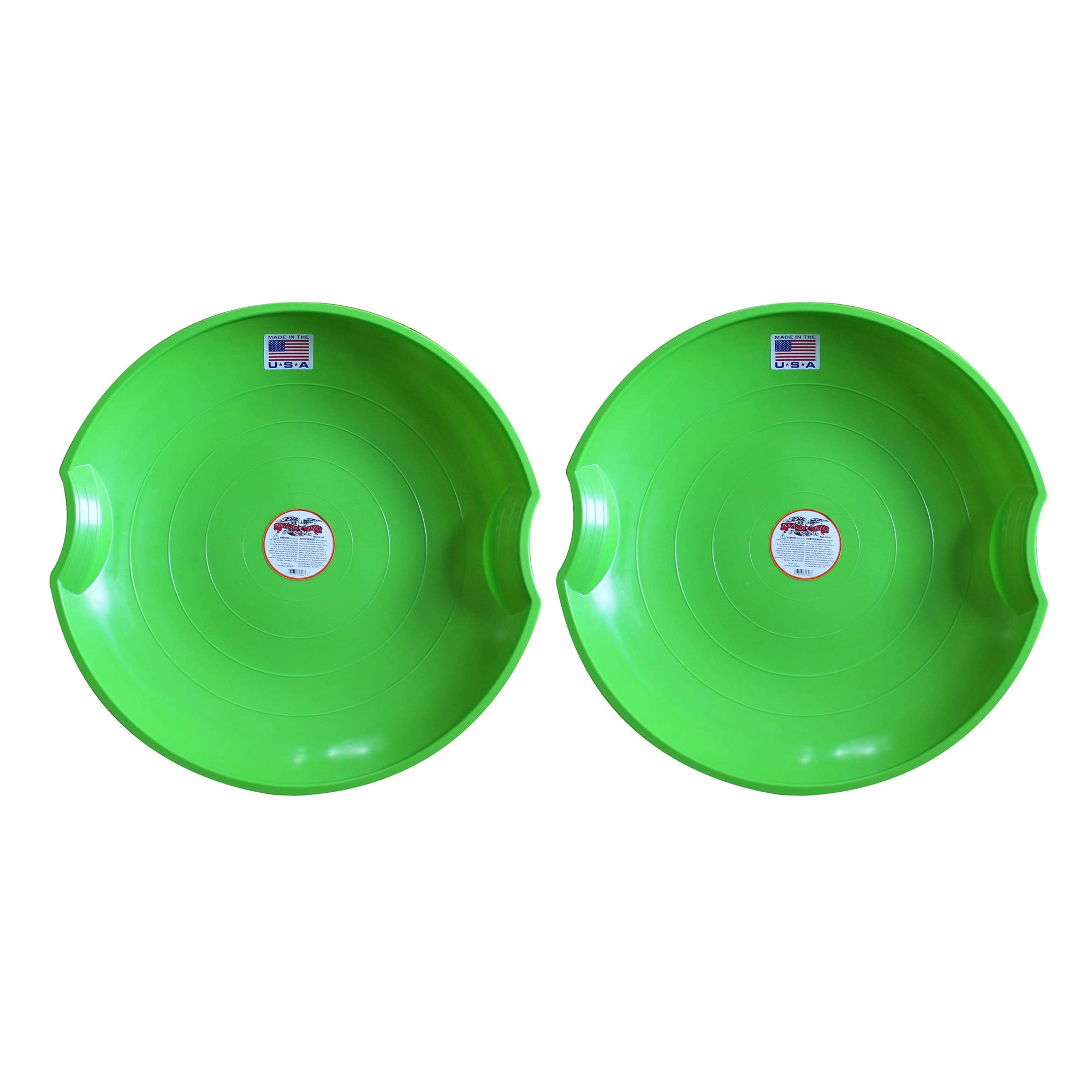 Paricon 626-G Flexible Flyer Flying Saucer Sled, 26 In Diameter, Green (2 Pack) - VMInnovations