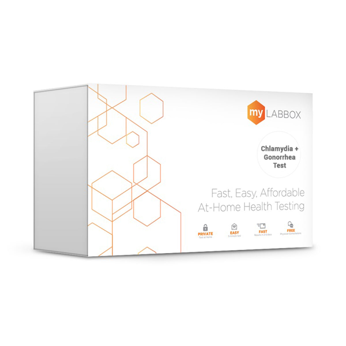 myLAB Box Health STD/STI Chlamydia/Gonorrhea 3 Site Rapid Mail In Home Test Kit - VMInnovations