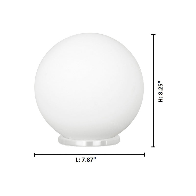 Eglo Lighting Rondo 8 Inch 60 Watt Portable Round Orb Glass Table Lamp (Used)
