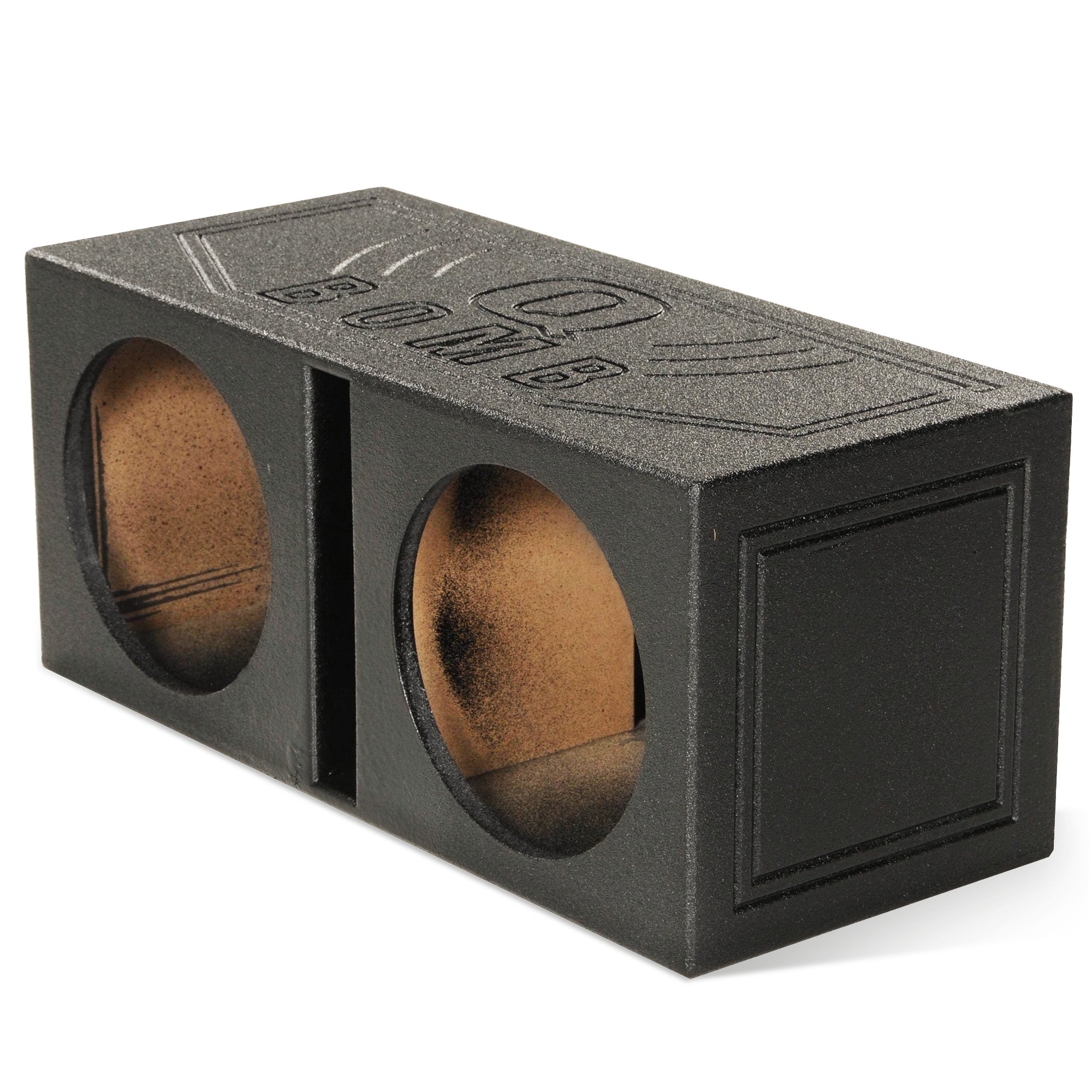 Q-POWER QBOMB12V 12" Rhino Lined Dual Vented Car Sub Box Enclosure (Open Box)