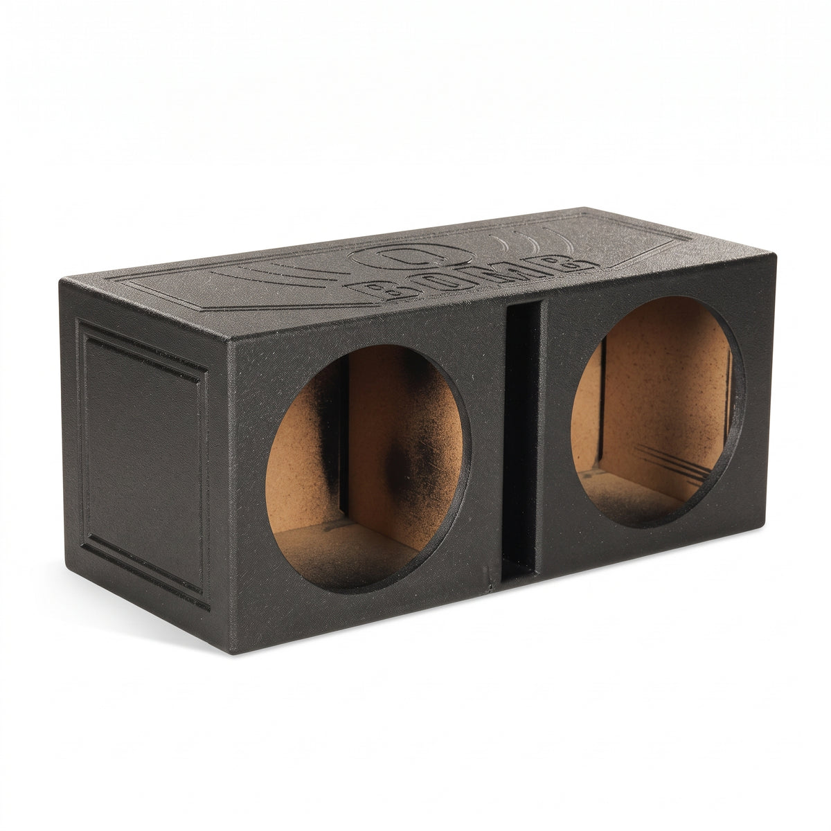 Q Power QBomb Dual 12" Vented Port Subwoofer Sub Box w/ Bedliner Spray (Damaged)