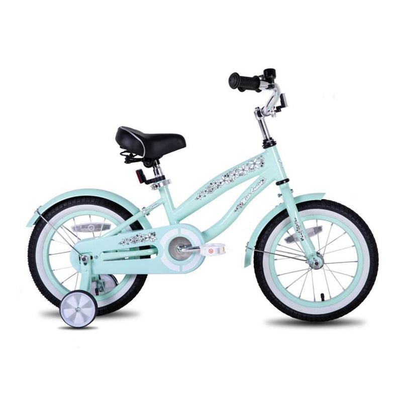 Joystar Miss Cruiser Kids Toddler Bike w/Training Wheels, Ages 2-4, Mint Green