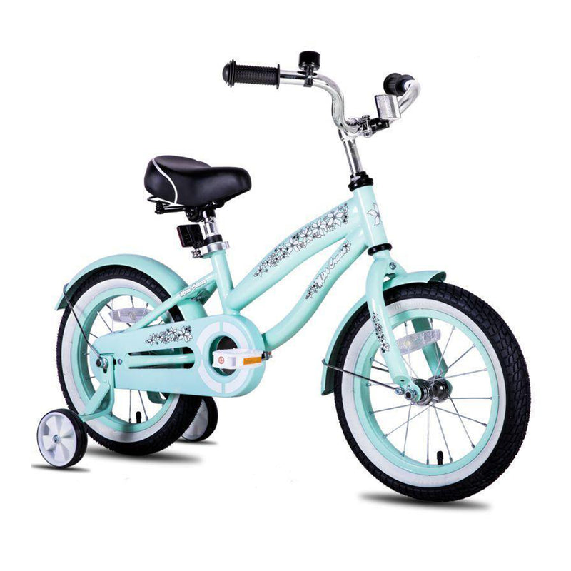 Joystar Miss Cruiser Kids Toddler Bike w/Training Wheels, Ages 2-4, Mint Green