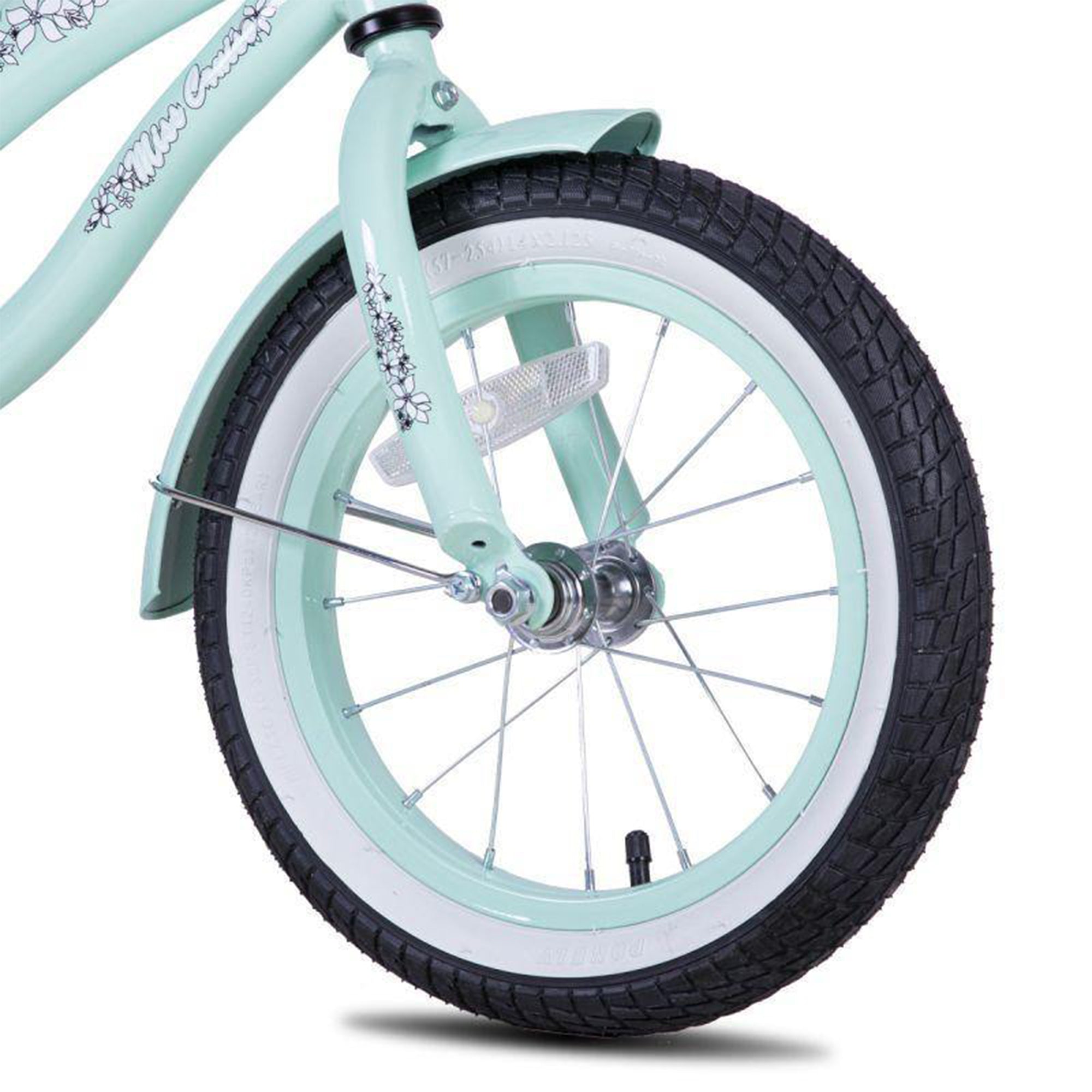 Joystar Miss Cruiser Kids Toddler Bike w/Training Wheels, Ages 2-4, Mint Green