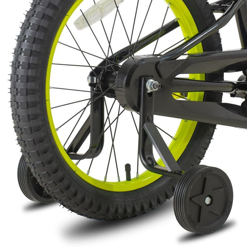Joystar NEO BMX Kids Bike for Boys Ages 4 to 7 with Training Wheels, 16", Black