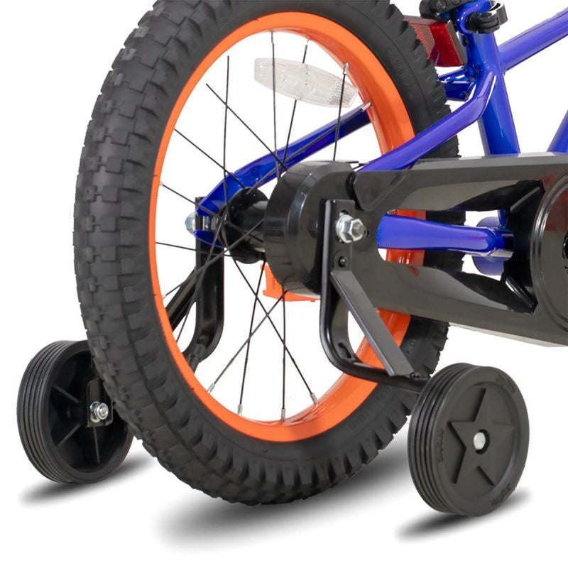 Joystar NEO BMX Kids Bike for Boys Ages 4 to 7 with Training Wheels, 16", Blue
