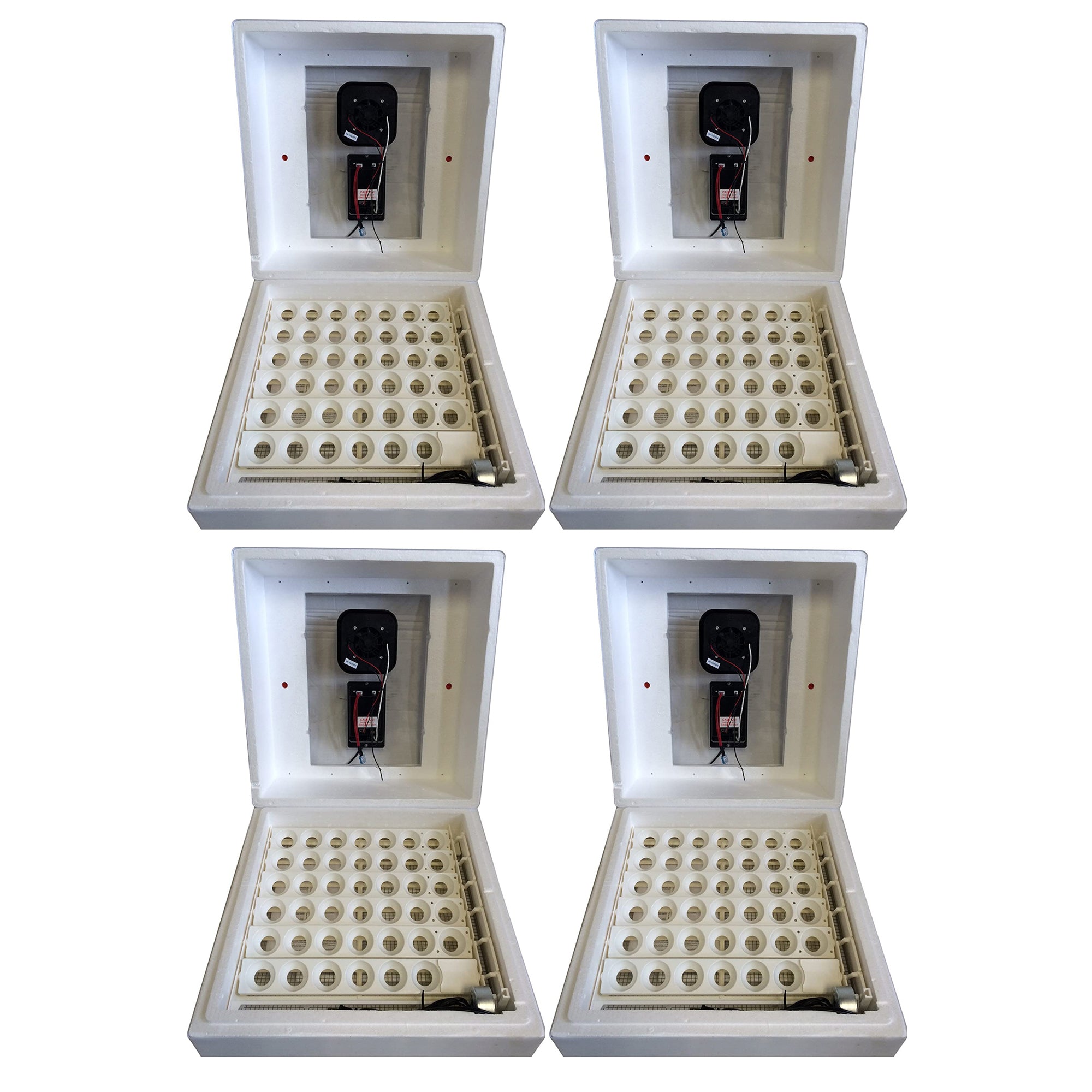 Farm Innovators 2450 Circulated Air Incubator w/ Auto Egg Turner, White (4 Pack) - VMInnovations