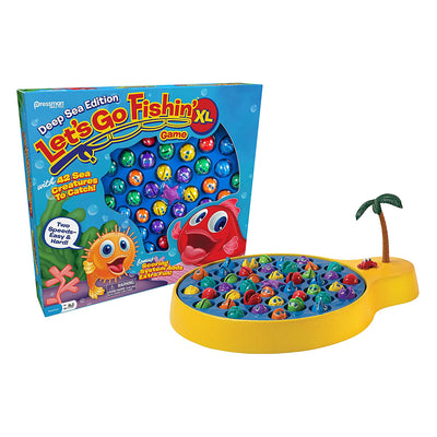 Pressman Let's Go Fishin' XL Deep Sea Edition 2 to 4 Players, Kids Ages 4 And Up