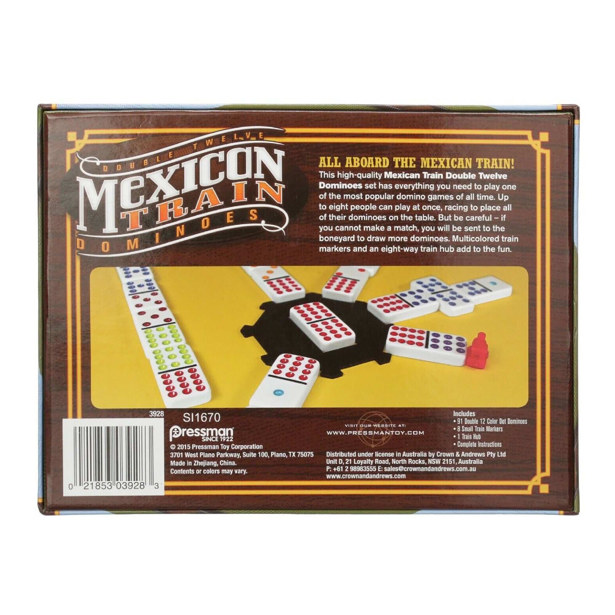 Pressman Oregon Trail Journey to Willamette Valley w/ Mexican Train Dominoes Set - VMInnovations