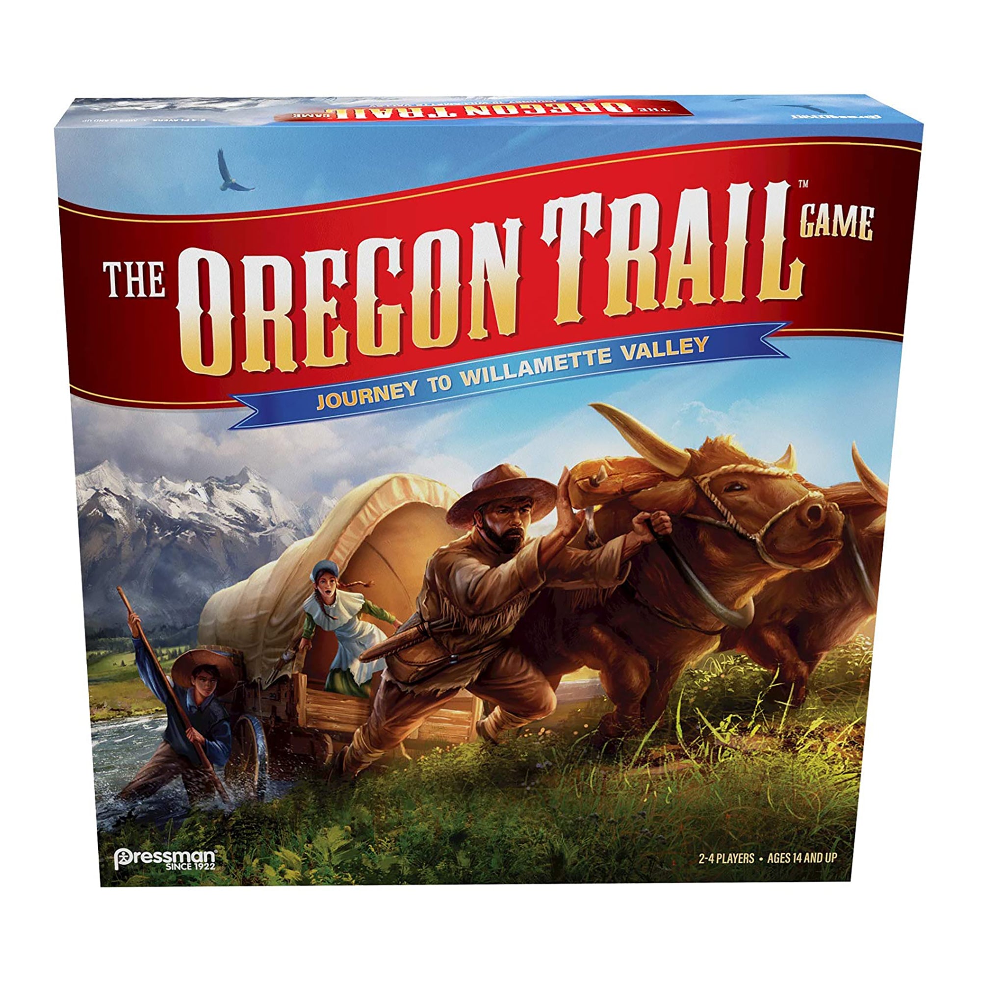 Pressman Oregon Trail Journey to Willamette Valley w/ Mexican Train Dominoes Set - VMInnovations