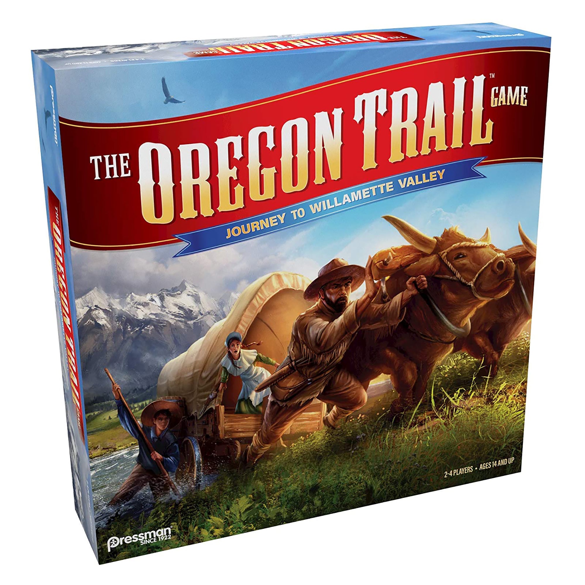Pressman Oregon Trail Journey to Willamette Valley w/ Mexican Train Dominoes Set - VMInnovations