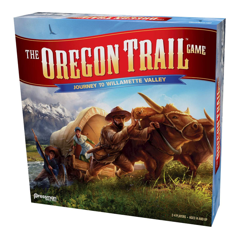 Pressman Oregon Trail Journey to Willamette Valley w/ Mexican Train Dominoes Set