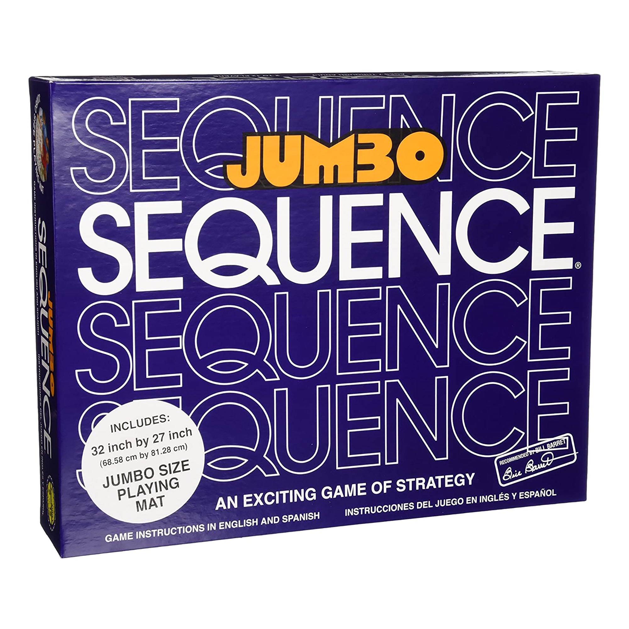 JAX Sequence Jumbo Edition with Pressman Rummikub Large Numbers Edition, Blue