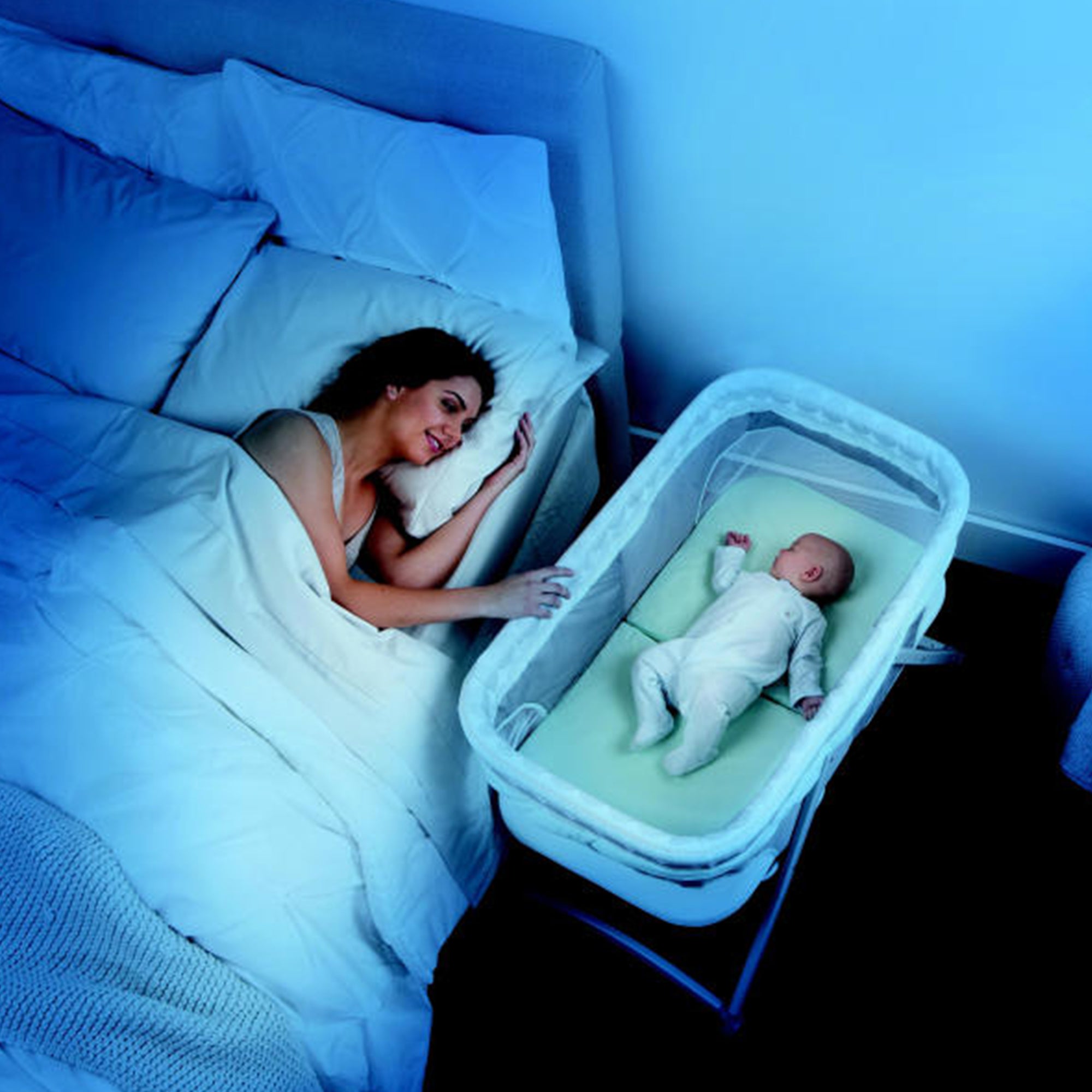 Ingenuity FoldAway Travel Rocking Baby Sleeper Bassinet w/ Mesh Sides (Open Box) - VMInnovations