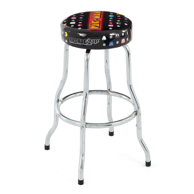 Arcade1UP Classic Pac Man Adjustable Height Steel Padded Arcade Stool, 2 Pack