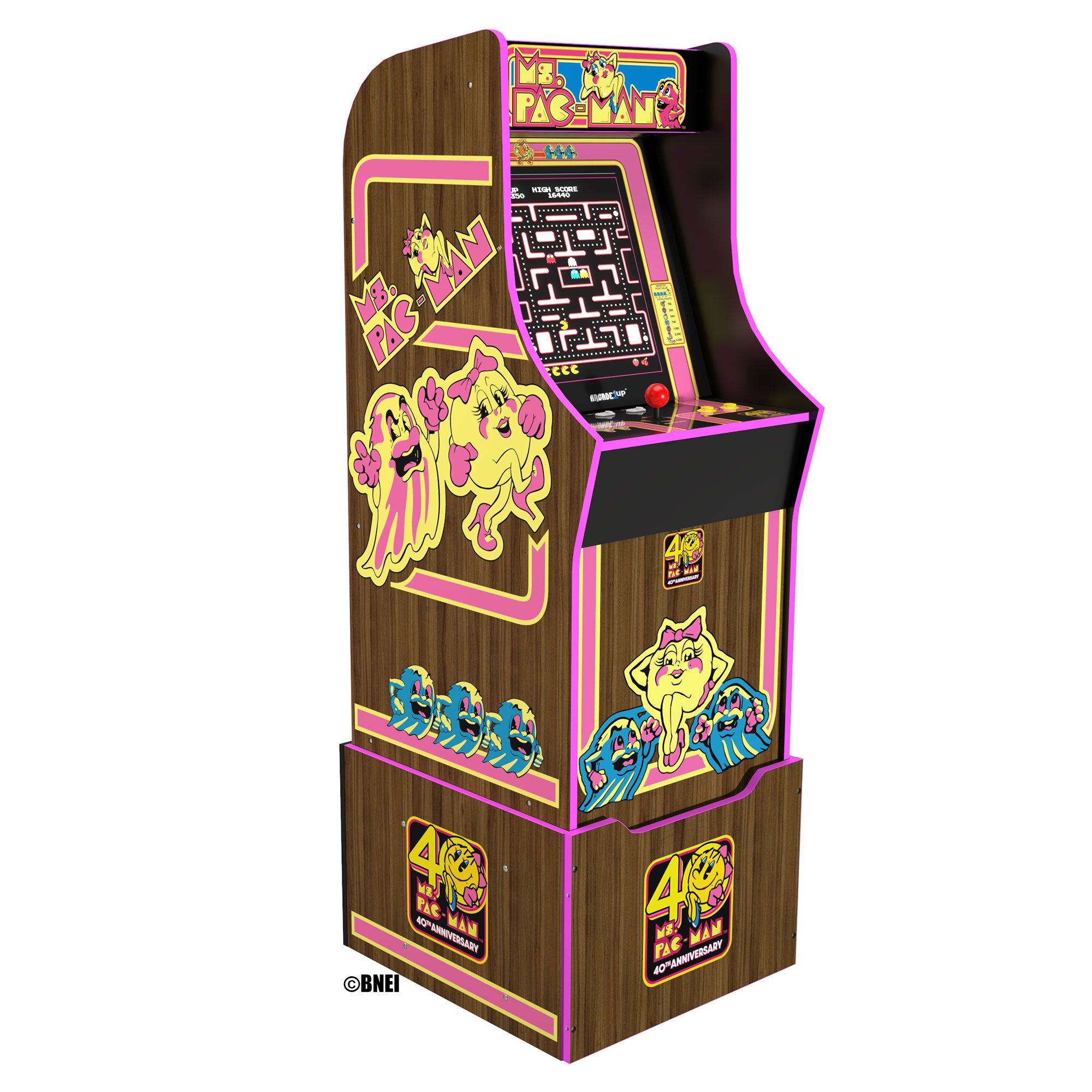 Arcade1Up Ms. Pac Man 40th Anniversary Classic 10 In 1 Arcade Machine(Open Box)
