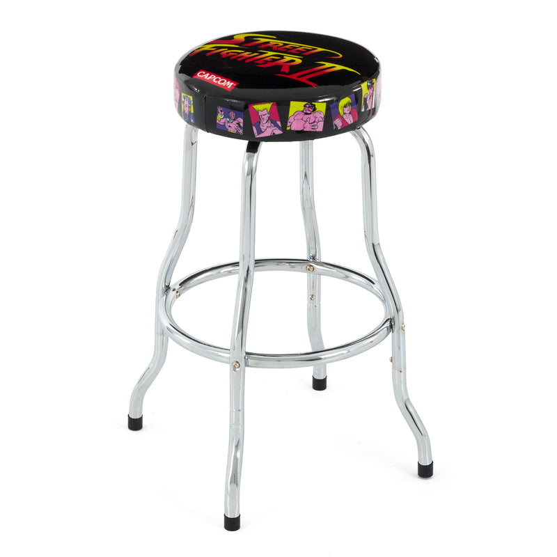 Arcade1Up Street Fighter II Champion Edition Arcade Game & Padded Stool, 2 Pack