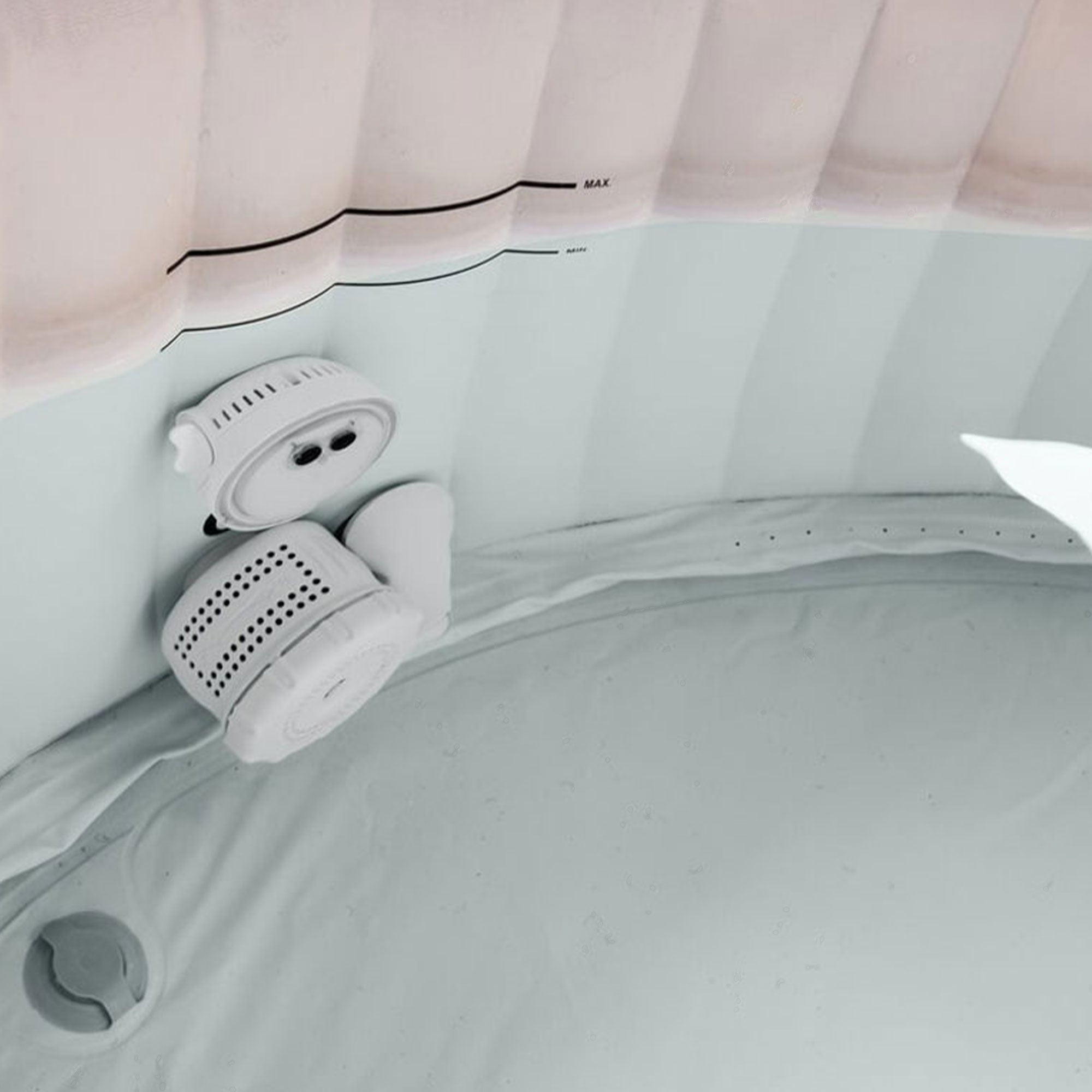 Coleman SaluSpa Inflatable Hot Tub Spa with PureSpa Multi-Colored LED Light