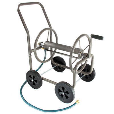 Liberty Garden 890 4 Wheel 200 Foot Lightweight Steel Frame Water Hose Reel Cart