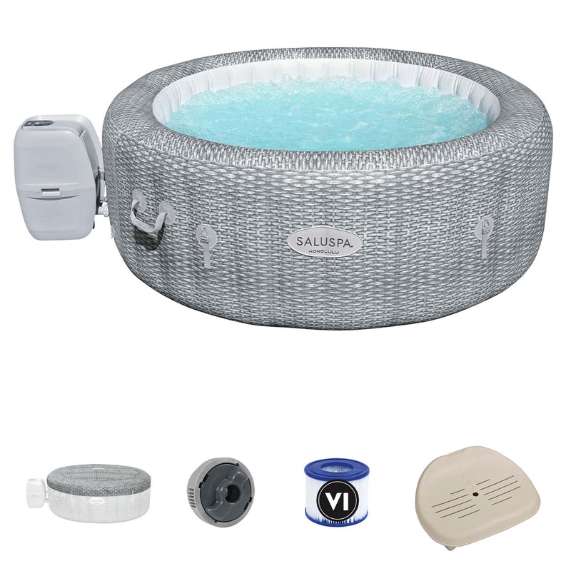Bestway SaluSpa AirJet Inflatable Hot Tub and PureSpa Removable Spa Seat