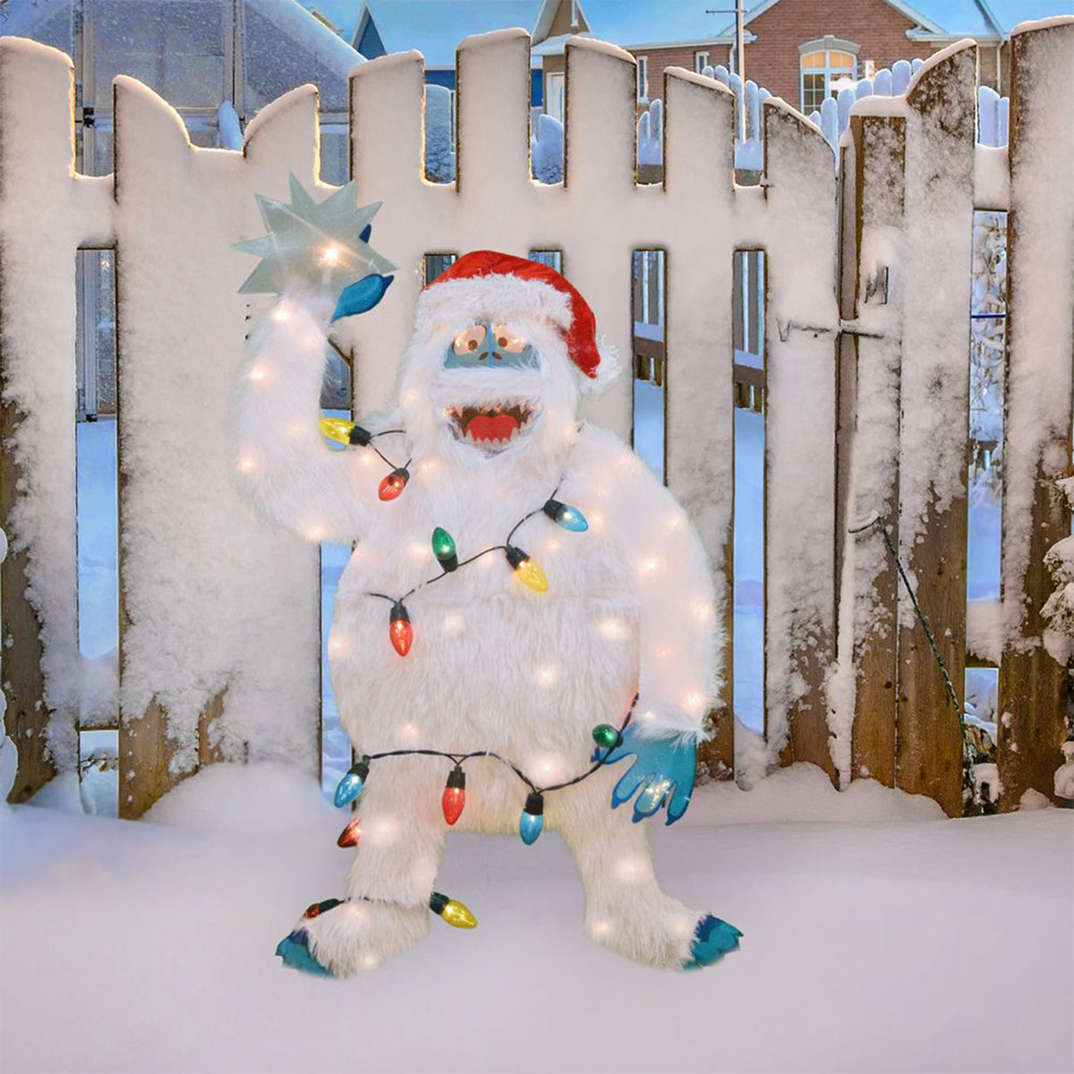 ProductWorks 32 Inch Pre-Lit Bumble Holiday Indoor/Outdoor Festive Decoration (Refurbished)