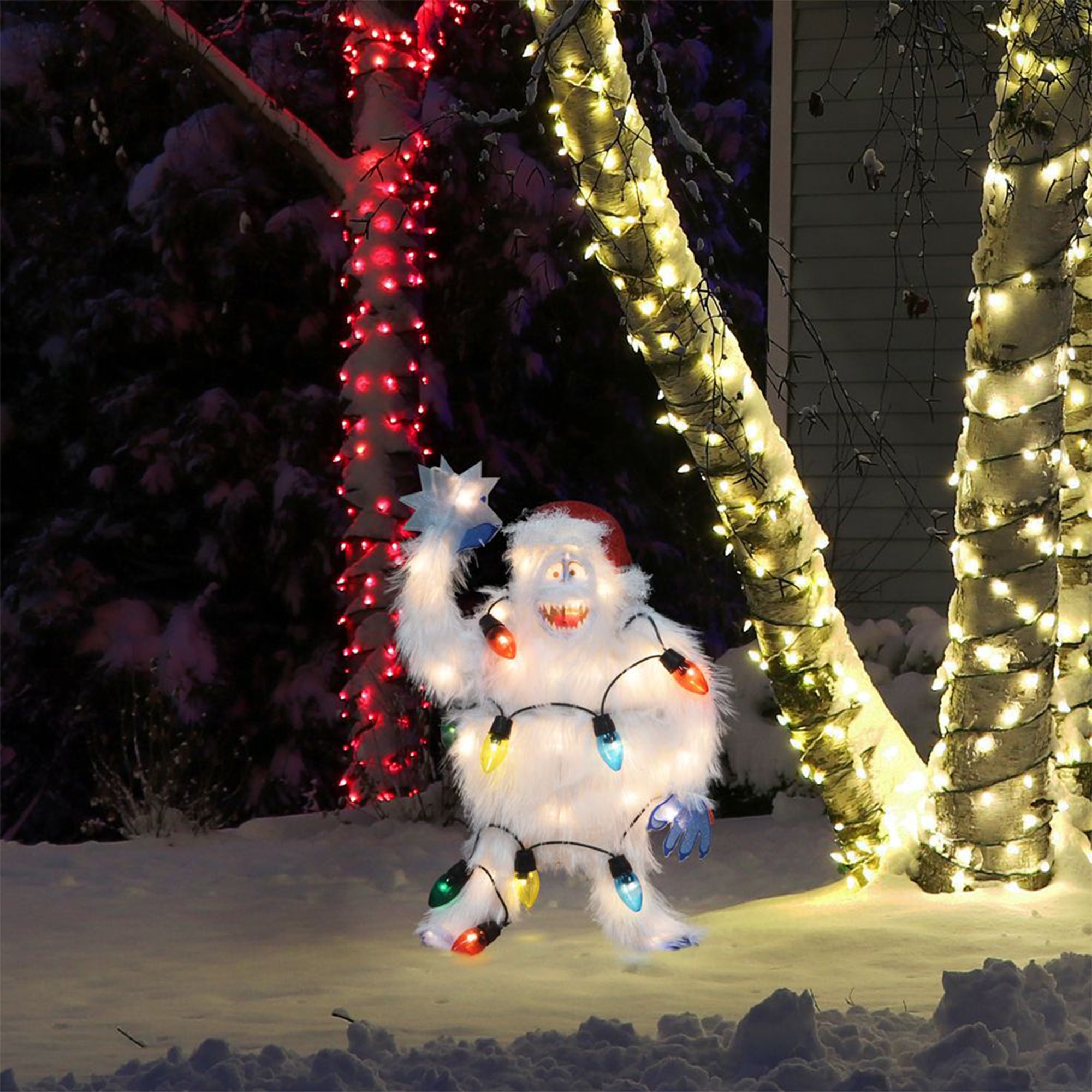 ProductWorks 32 In Bumble w/ Tree Star Display + 32 In Rudolph & Bumble Display - VMInnovations