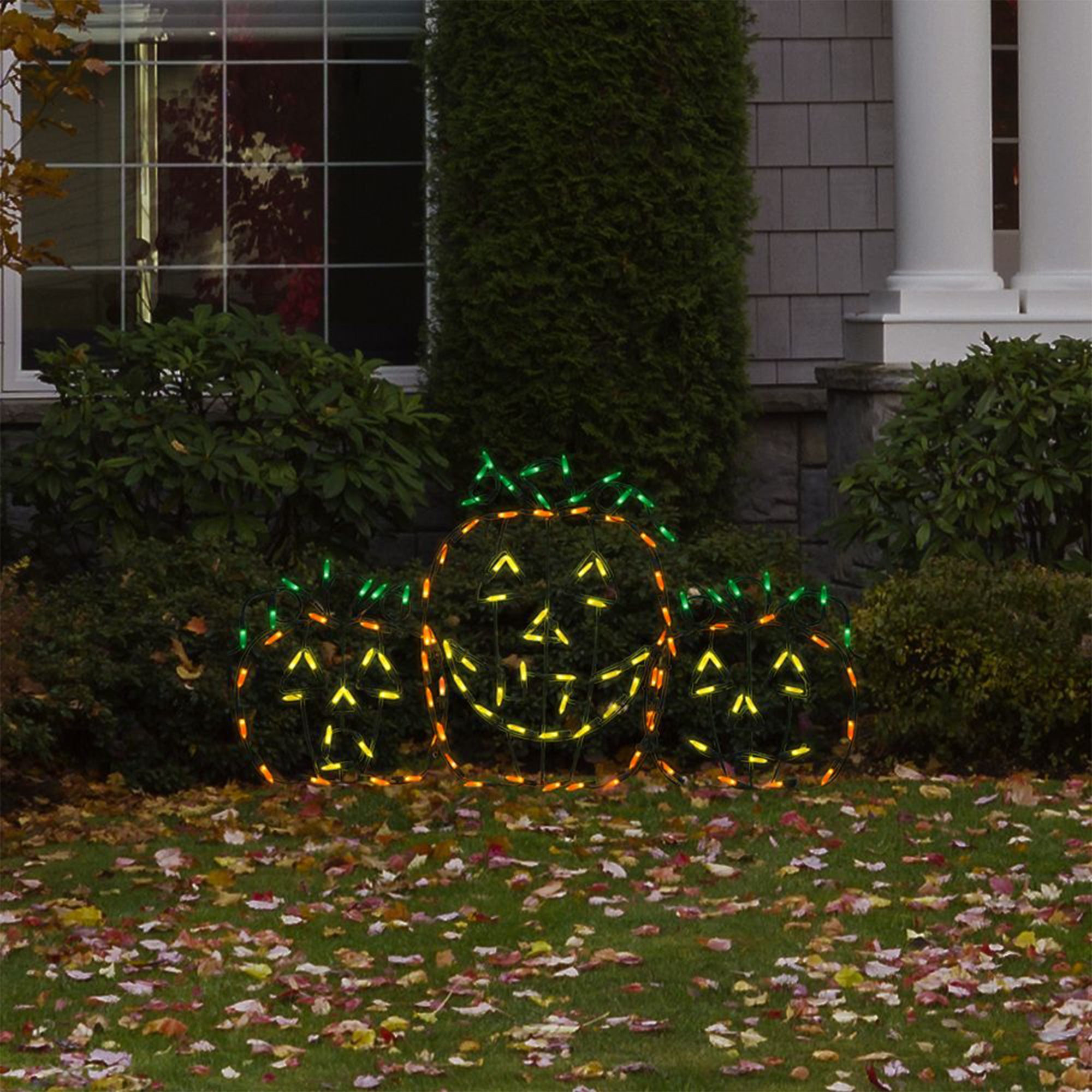 ProductWorks LED Jack-O-Lanterns Halloween Yard Decoration Pumpkins (Open Box) - VMInnovations