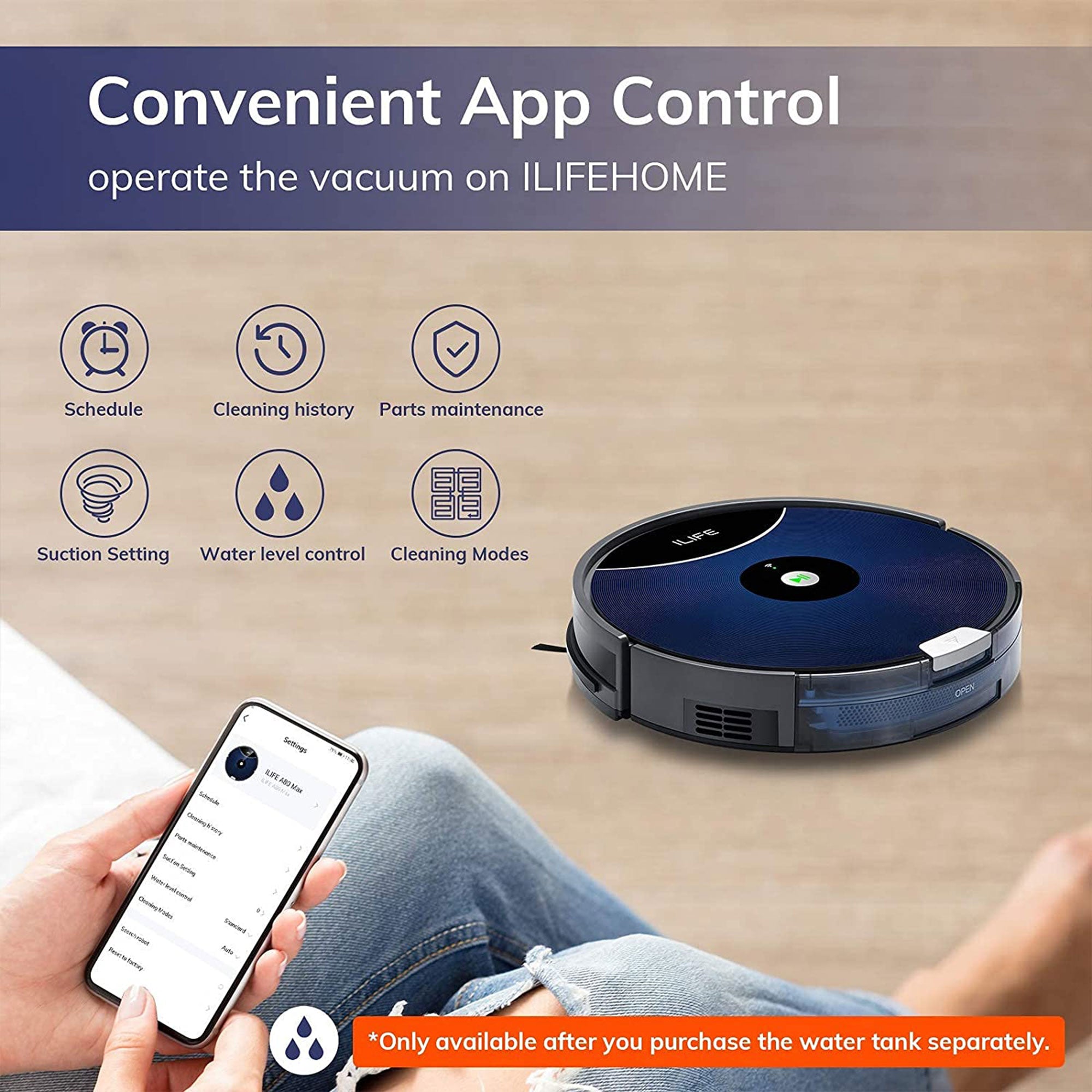 ILIFE Max Robot Autonomous Floor Vacuum with Alexa and App Compatibility (Used) - VMInnovations