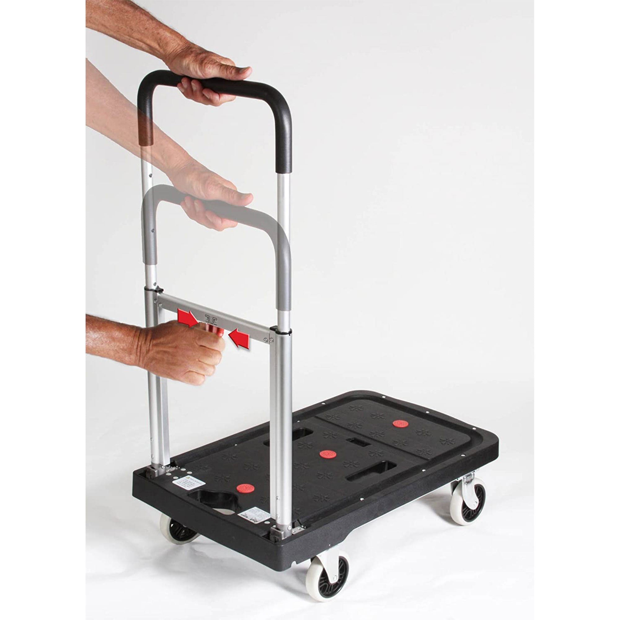 Magna Cart FF 4 Wheel Folding Platform Transport Cart with 300 Pound Capacity - VMInnovations