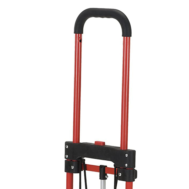 Magna Cart Personal MCI Folding Steel Hand Truck, 160 Pound Capacity, Red/Silver