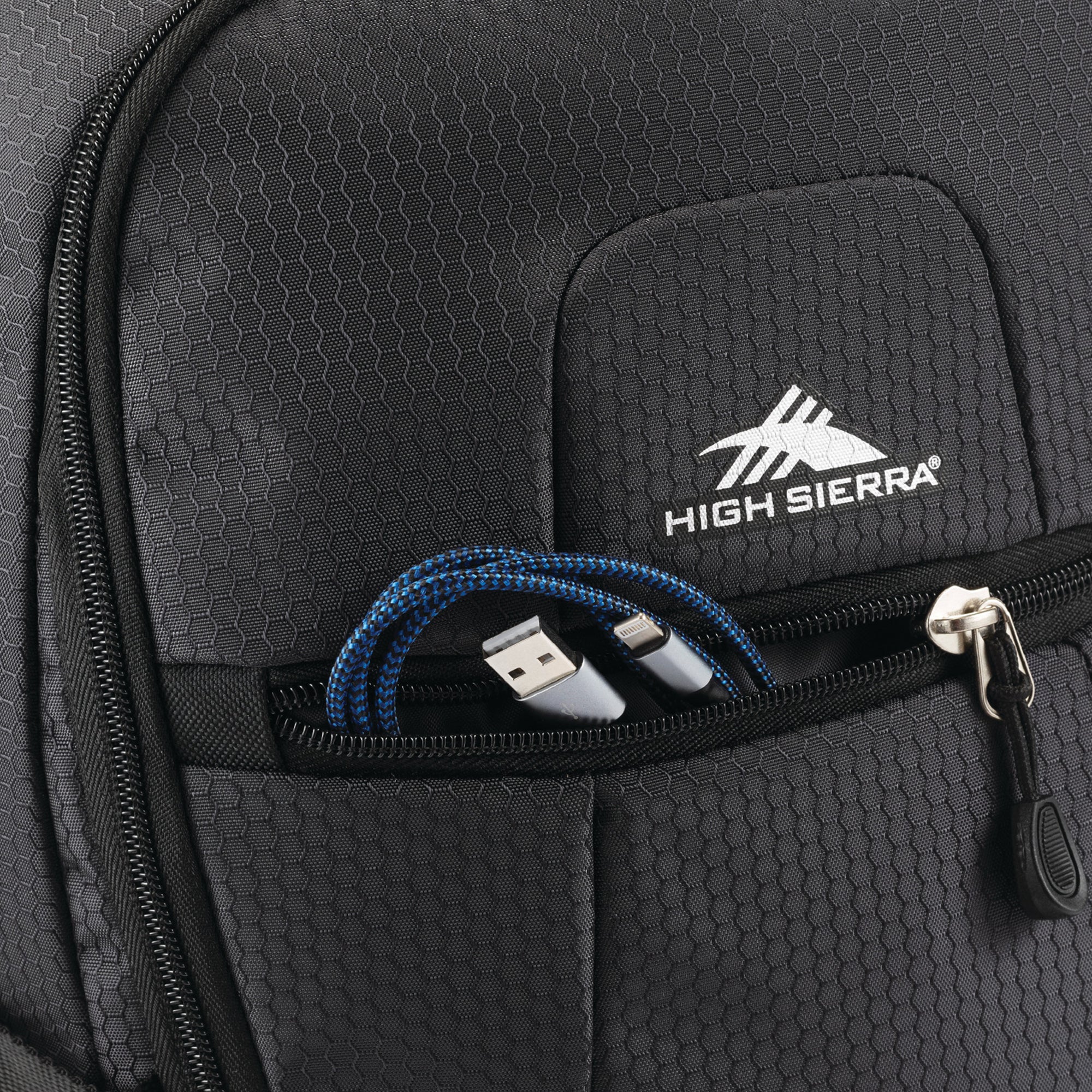 High Sierra Fairlead Computer Laptop Travel Backpack w/ Zipper Closure(Open Box) - VMInnovations