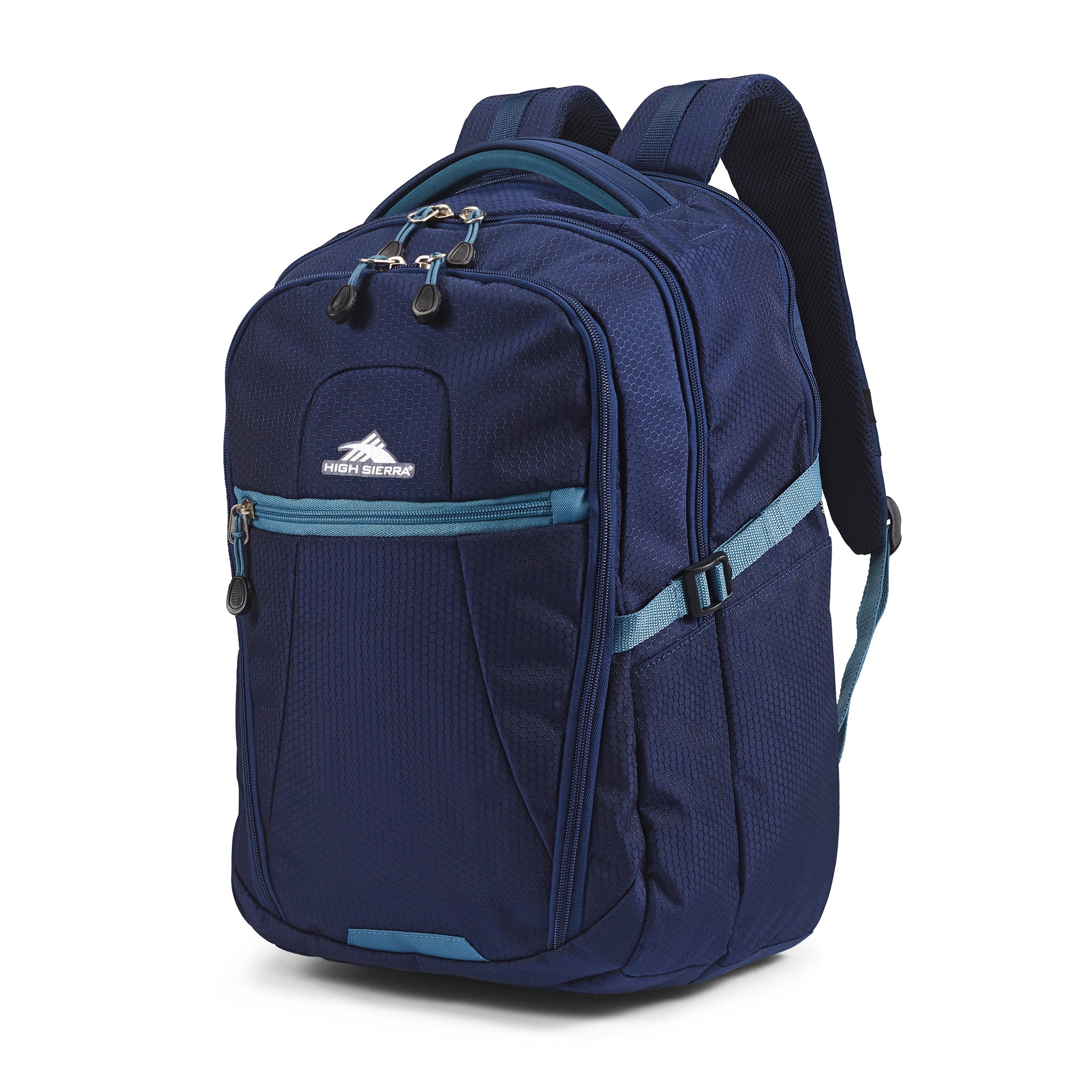 High Sierra Fairlead Computer Laptop Backpack w/Zipper Closure, Blue(Used) - VMInnovations