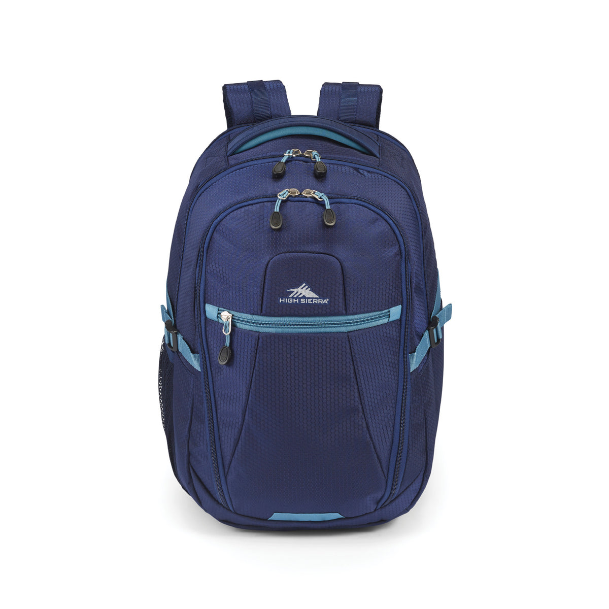 High Sierra Fairlead Computer Laptop Travel Backpack with Zipper Closure, Blue - VMInnovations