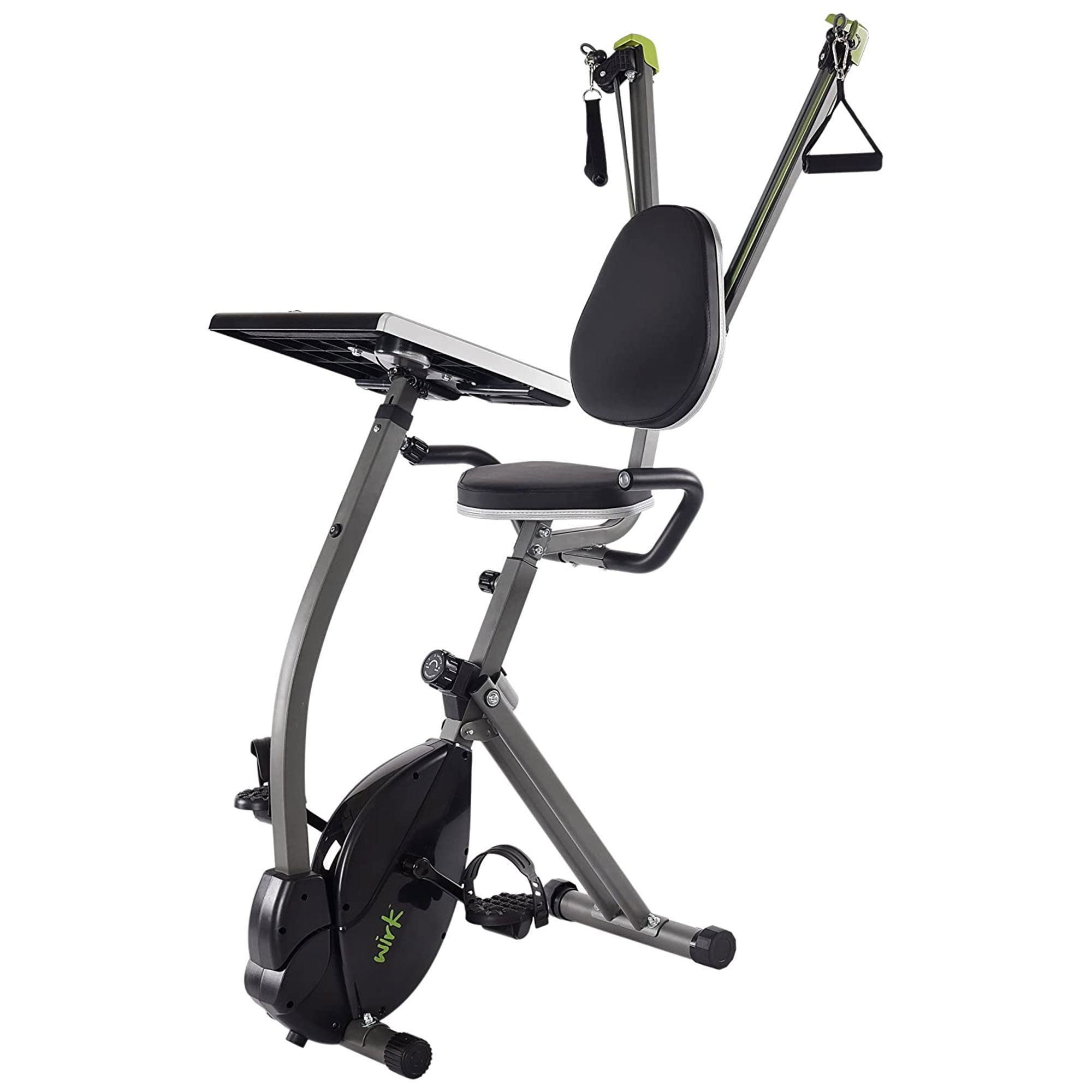 Stamina Products 85-2449 Wirk Ride Exercise Bike Workstation and Standing Desk - VMInnovations