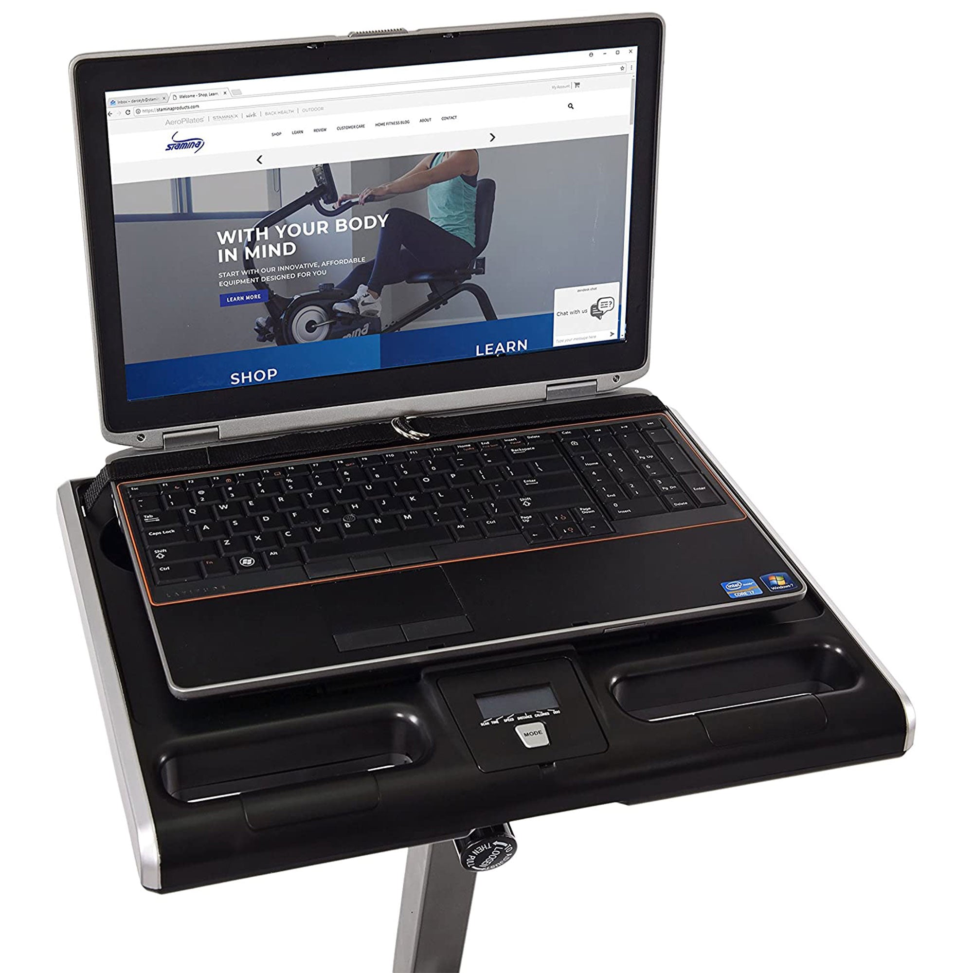 85-2449 Wirk Ride Exercise Bike Workstation & Standing Desk (Used) - VMInnovations
