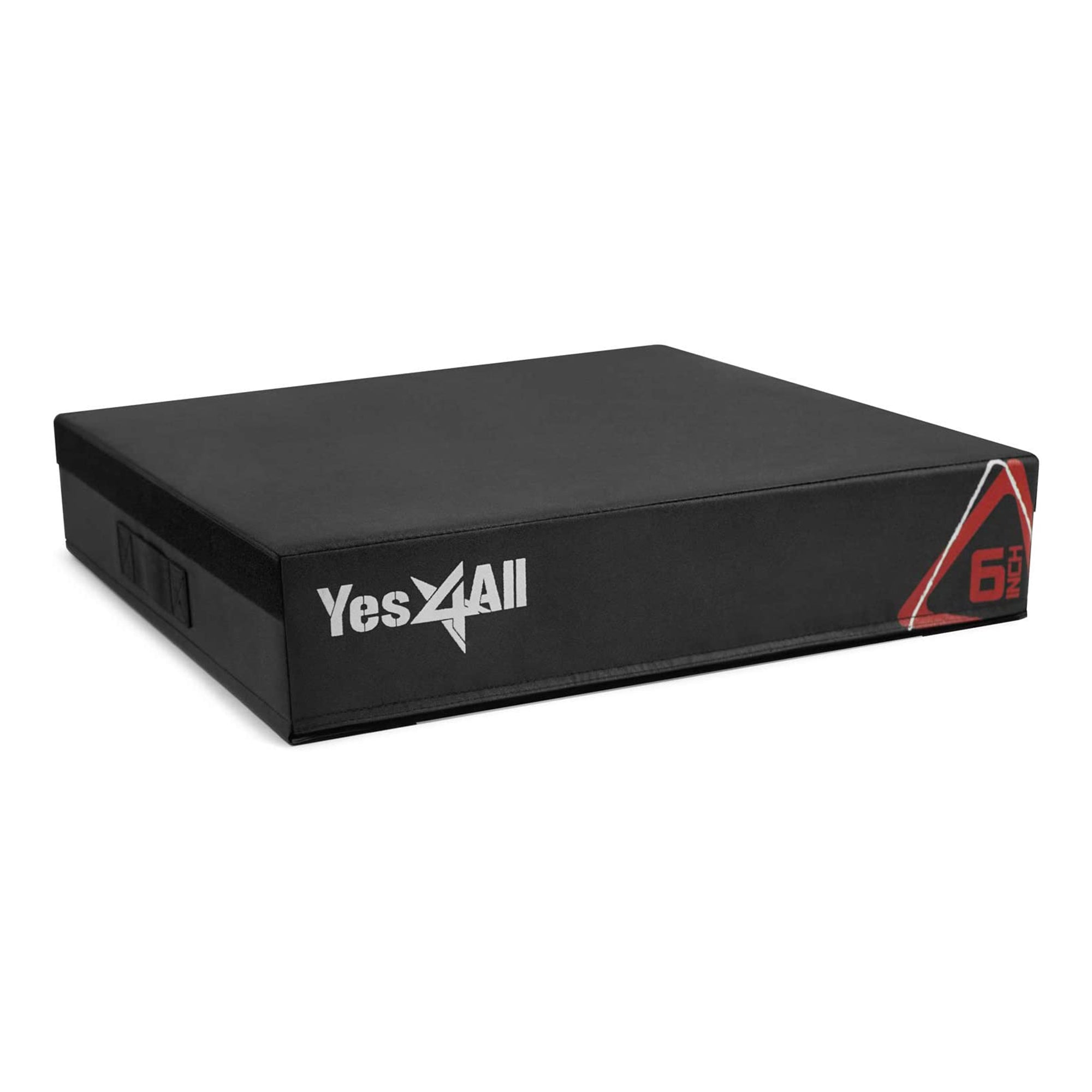 Yes4All Soft Stackable Plyometric Exercise Interval Training Jump Box, 6", Black
