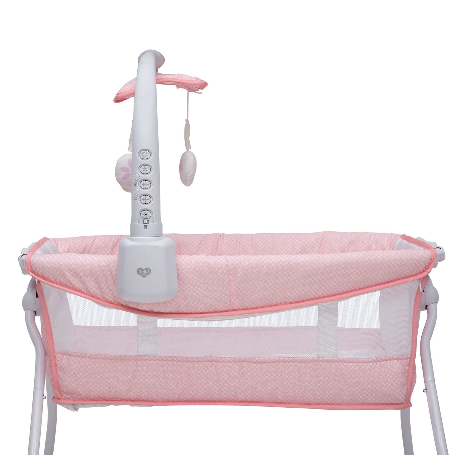 Delta Children Minnie Mouse Portable Bedside Activity Bassinet Crib (Open Box)