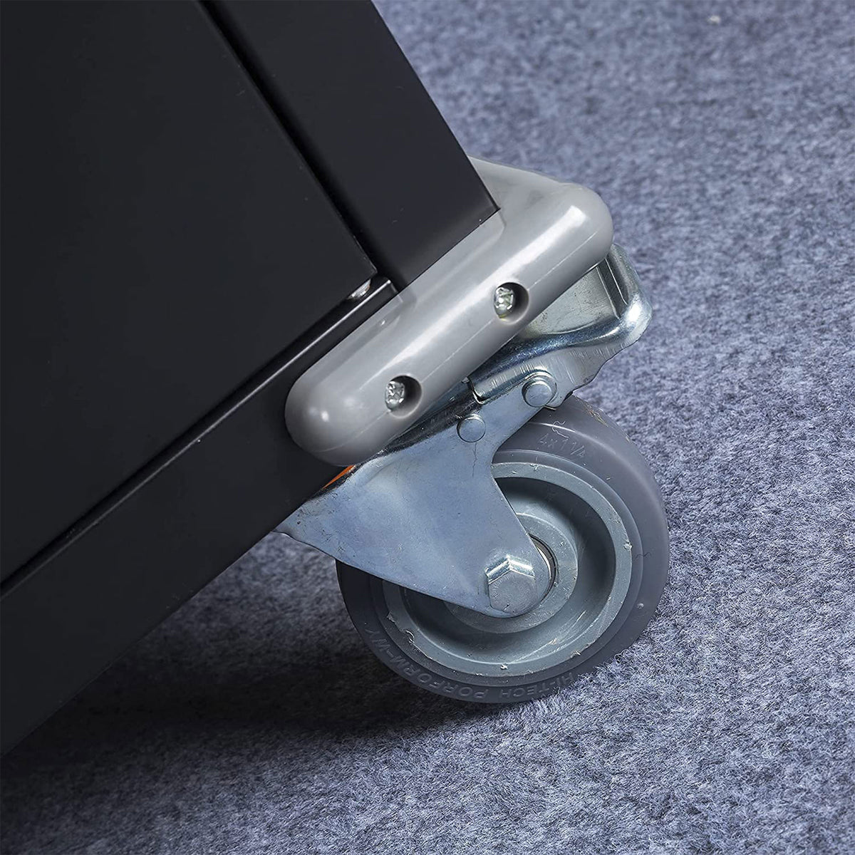 Aobabo 72 Inch Rolling Locking Storage Cabinet with Adjustable Shelves, Black (Used)