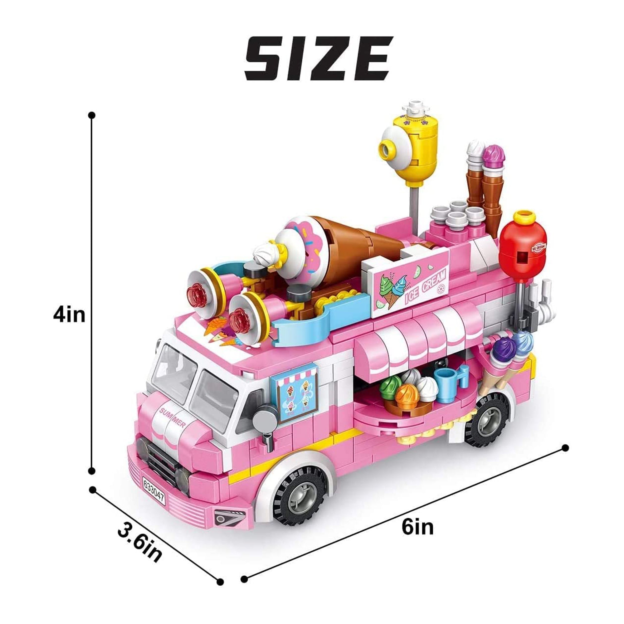 PANLOS Ice Cream Food Model Construction Carton Building Brick Block (Open Box) - VMInnovations