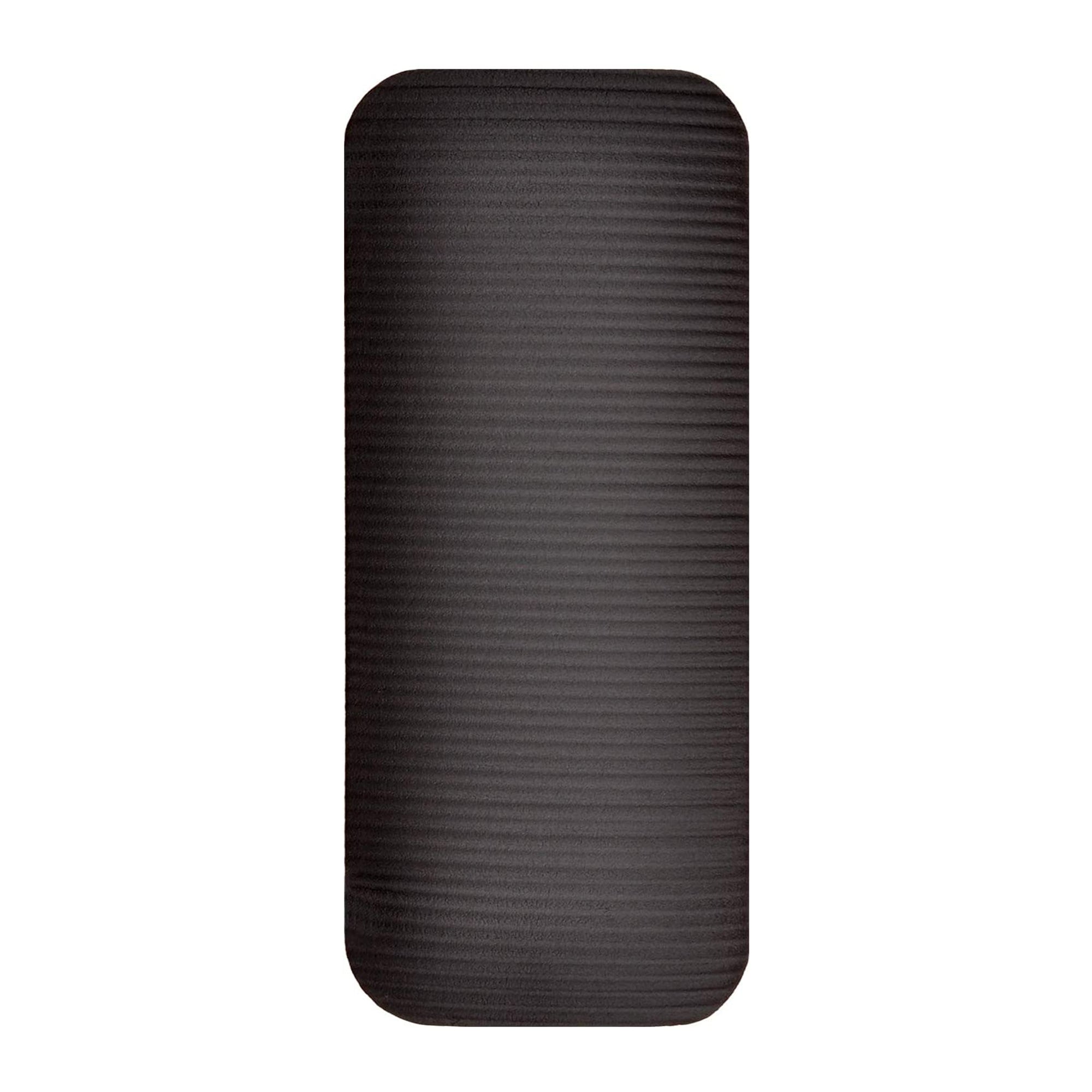 BalanceFrom Fitness GoYoga+ 71x24in Yoga Mat w/Knee Pad & Strap Black (Open Box) - VMInnovations