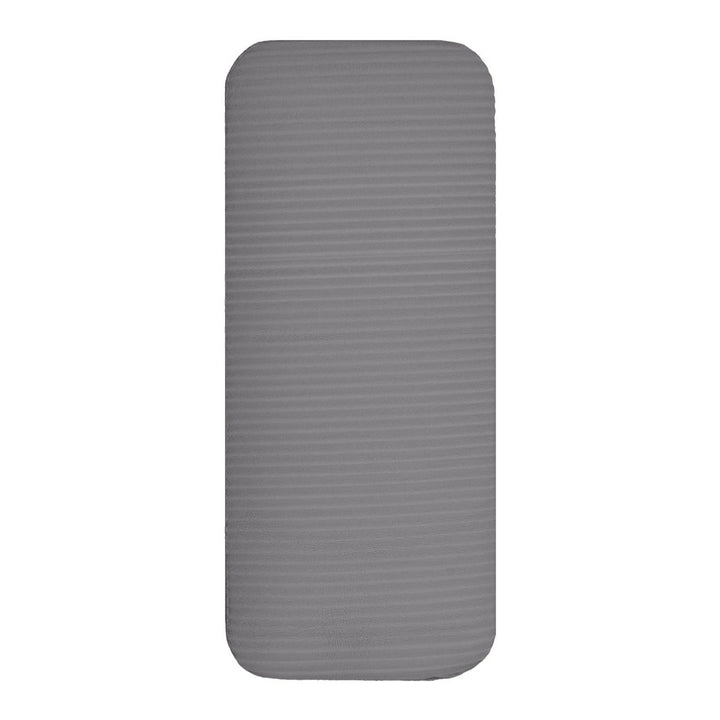 BalanceFrom Fitness GoYoga+ 71x24in Exercise Yoga Mat w/Knee Pad & Strap, Gray - VMInnovations