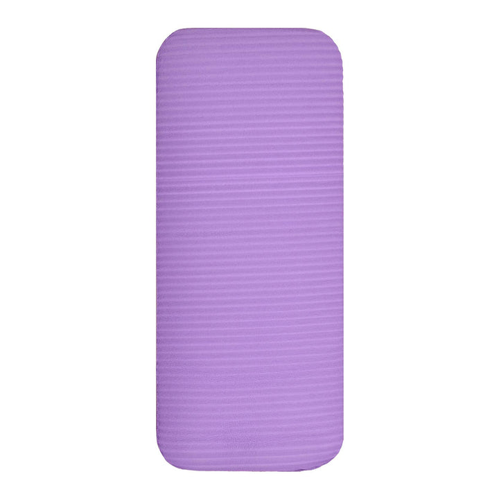 BalanceFrom Fitness GoYoga+ 71x24in Exercise Yoga Mat w/Knee Pad & Strap, Purple - VMInnovations