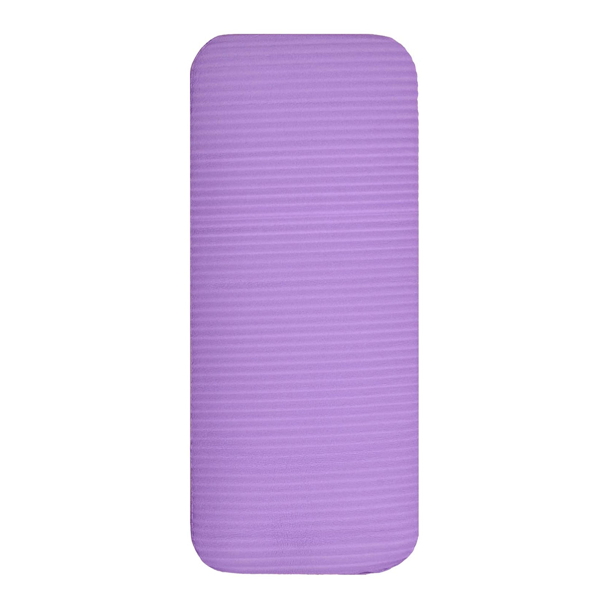BalanceFrom Fitness GoYoga+ 71x24in Exercise Yoga Mat w/Knee Pad & Strap, Purple - VMInnovations