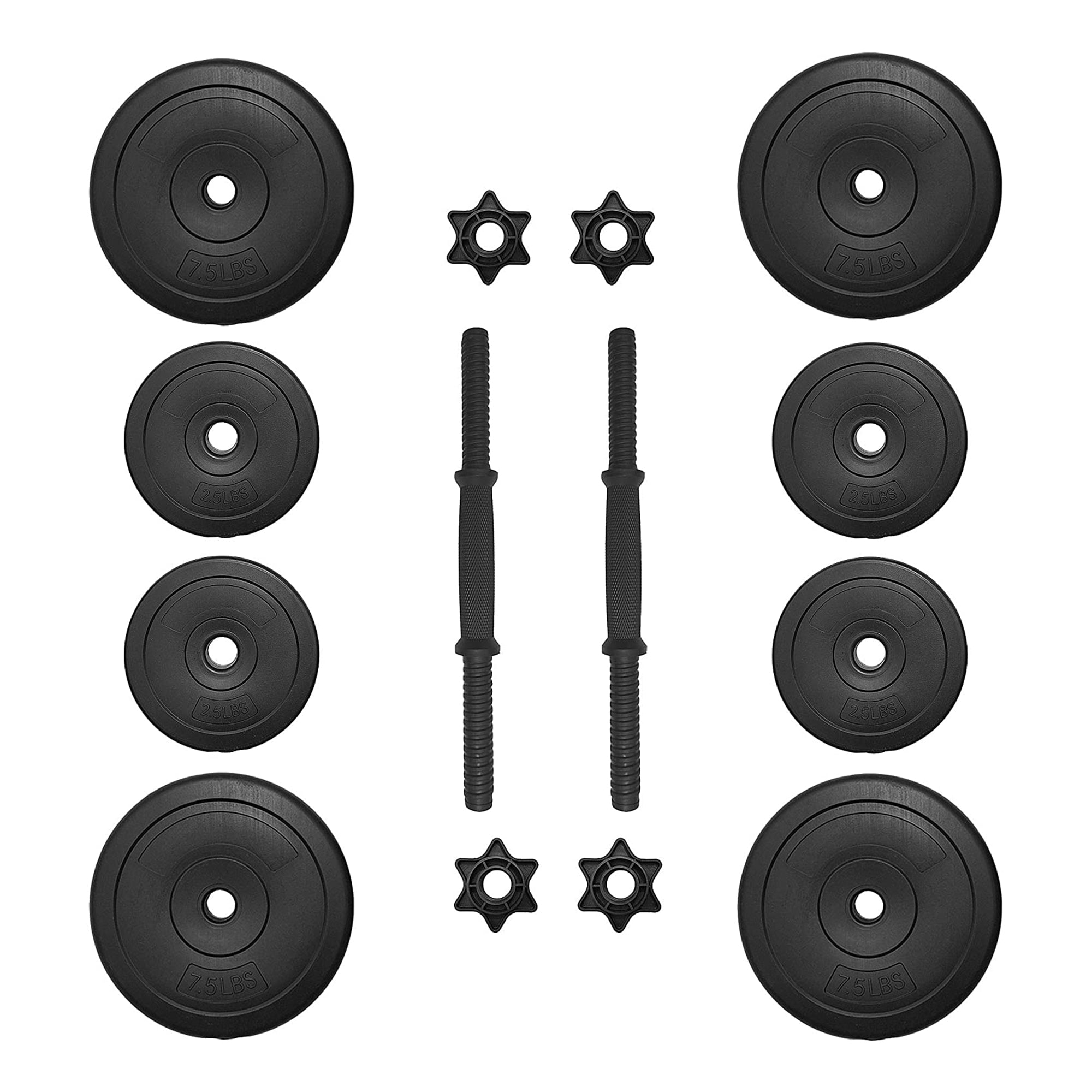 BalanceFrom Fitness 40 Pound All Purpose Weight Dumbbell Set, 14 Item(Used) - VMInnovations