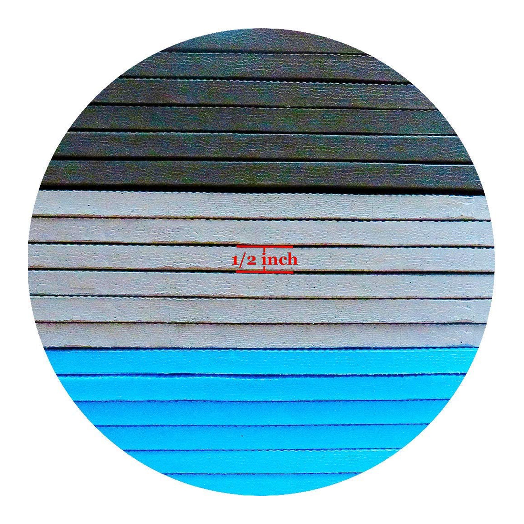 BalanceFrom Fitness 48 Sq Ft Interlocking EVA Foam Exercise Tiles, Blue (Used)