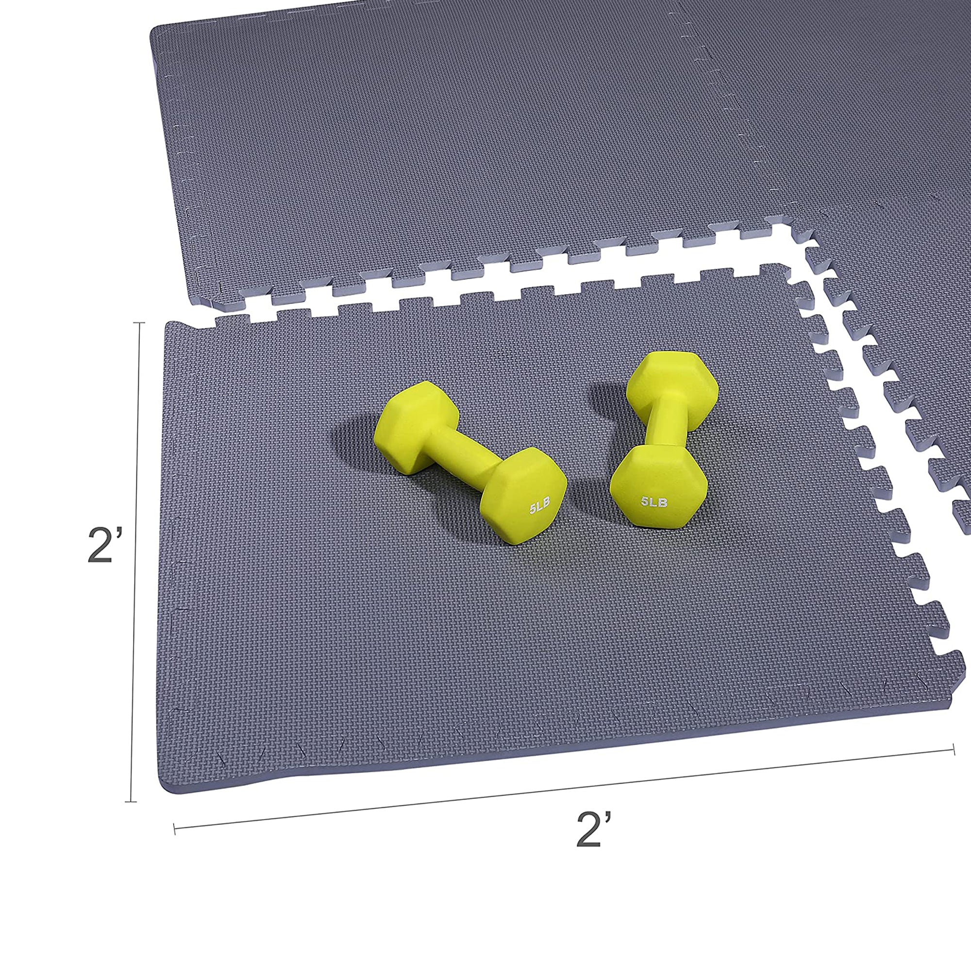 BalanceFrom Fitness 48 Sq Ft Interlocking EVA Foam Exercise Mat Tiles (Used) - VMInnovations