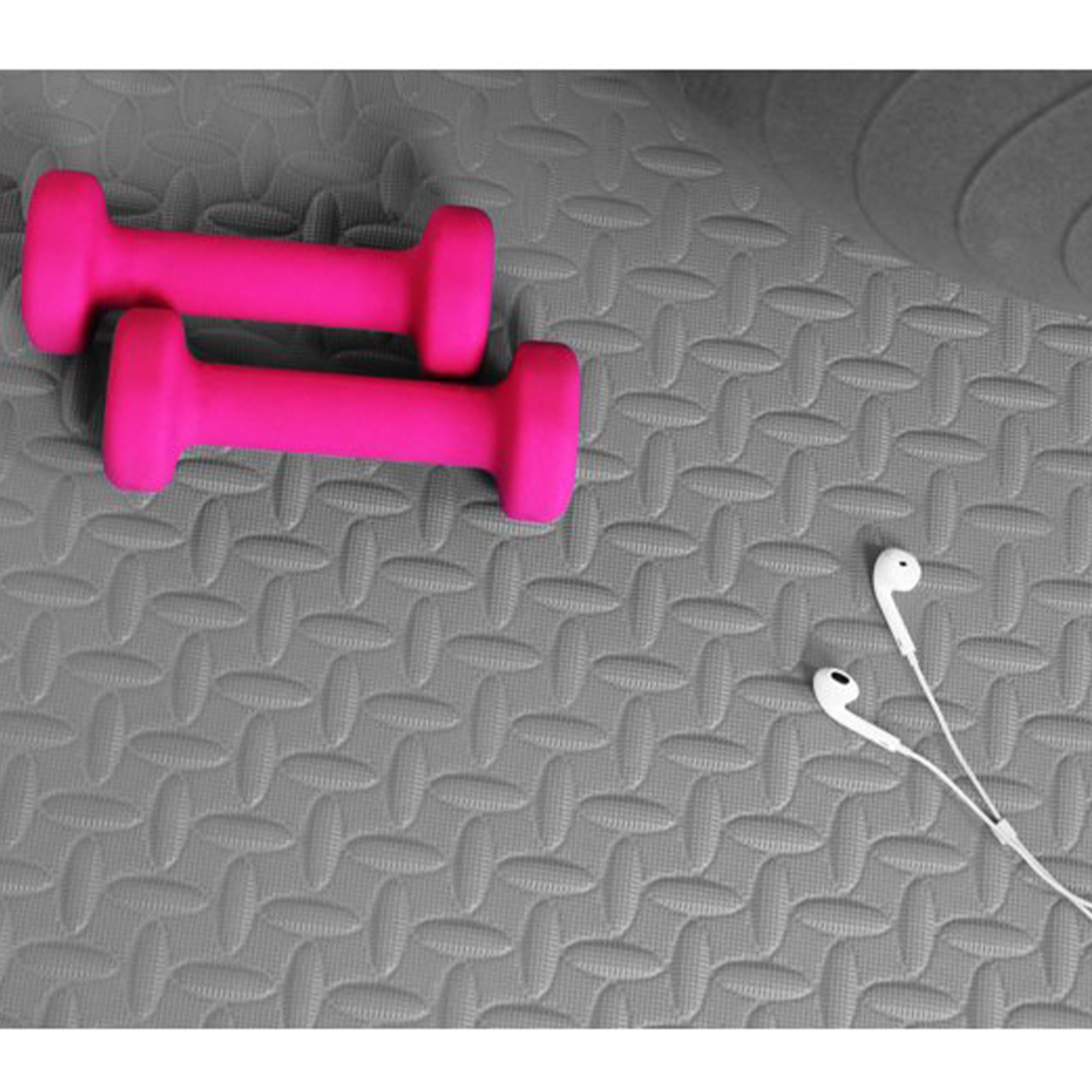 BalanceFrom Fitness 96 Sq Ft Interlocking EVA Foam Exercise Tiles, Gray (Used) - VMInnovations