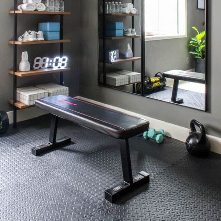 BalanceFrom Fitness 96 Sq Ft Interlocking EVA Foam Exercise Mat Tiles, Black - VMInnovations