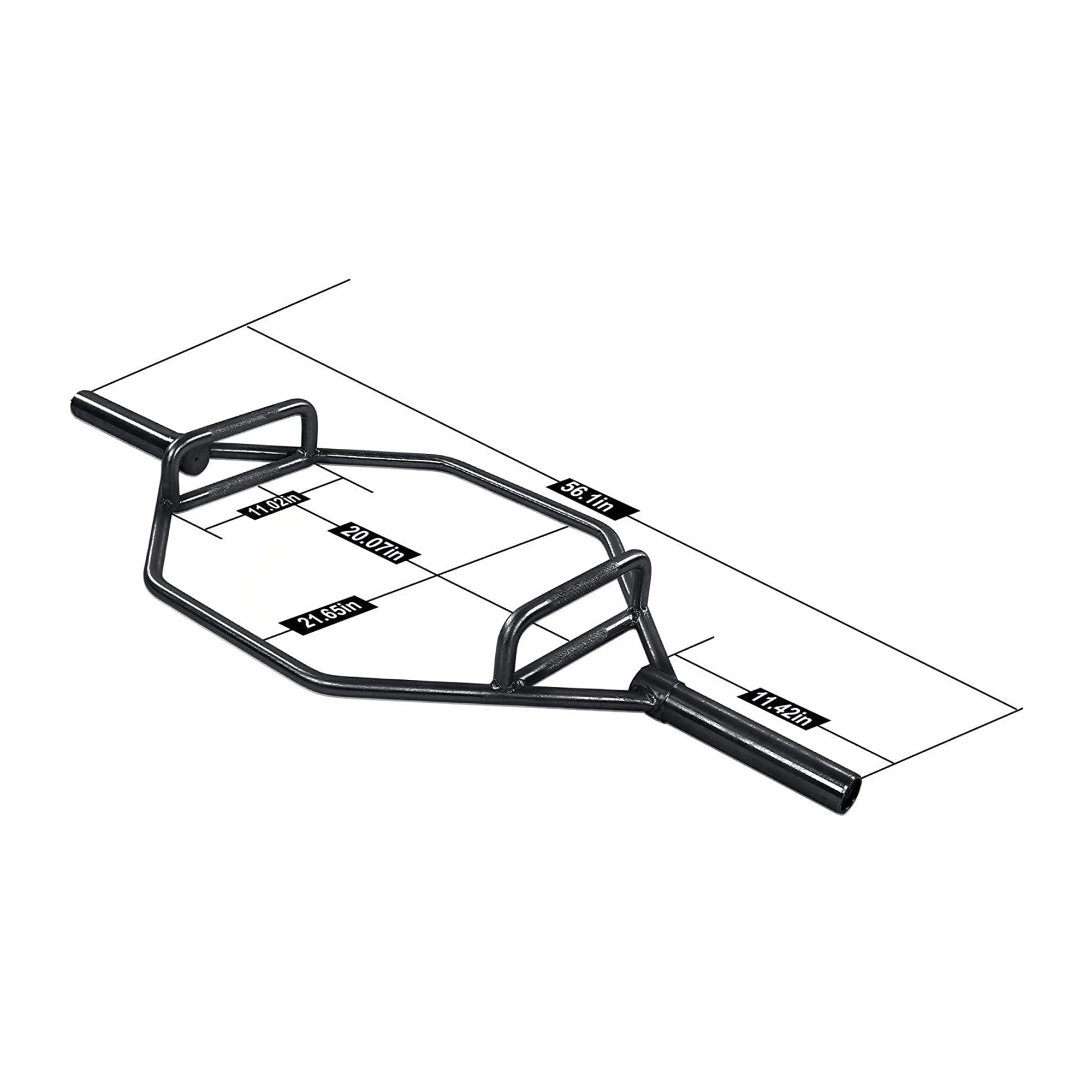 BalanceFrom Fitness 2 Inch Olympic Hex Weight Lifting Trap Bar, 1,000lb Capacity