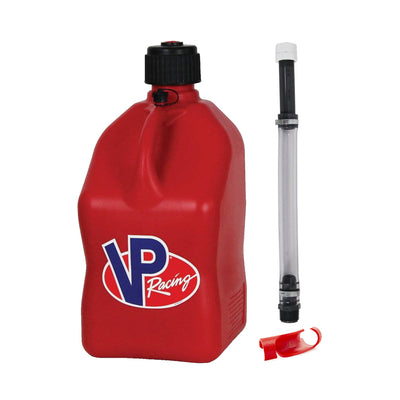VP Racing Fuels ABS Plastic 1" Hose Bender, 14" Hose Kit, and 5 Gallon Jug, Red